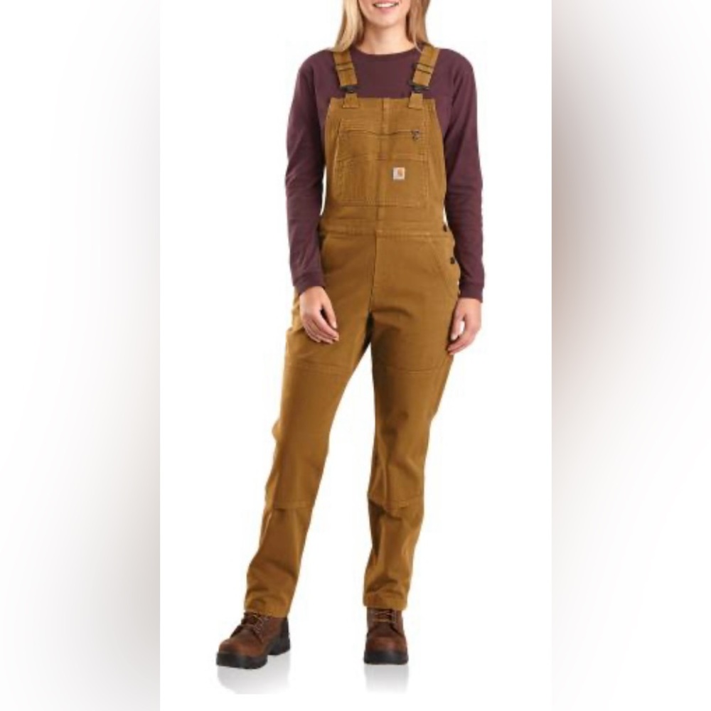 Carhartt Women's Rugged Flex Twill Double-Front Bib Overall size large
